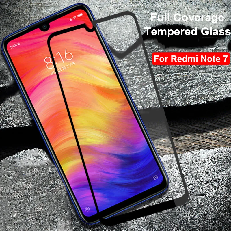 

Full Cover Tempered Glass For Xiaomi A2lite Redmi Note 7 Pro Protective Glass For Redmi Note 5 6 7 Pro 6A Screen Protector Flim