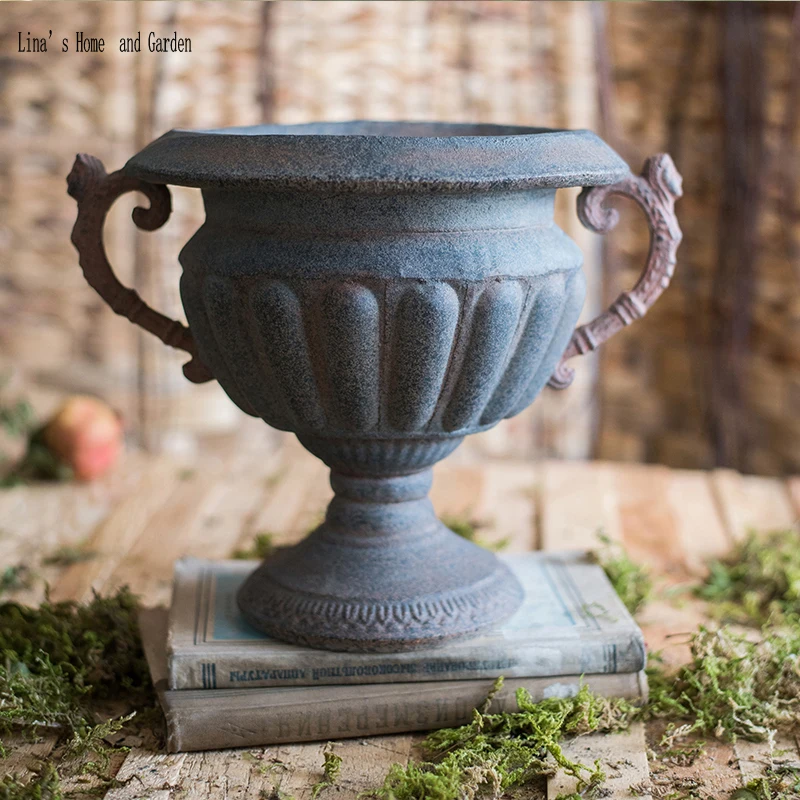 

decorative resin hand made small french urn planter