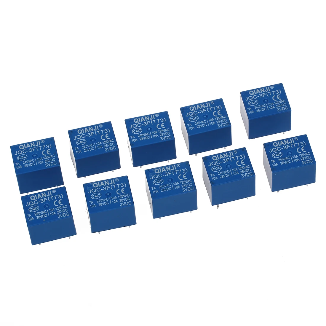 Оптовая продажа 10 x DC 3V Катушка 10A/125V AC 10A/28V 5 Pins SPST реле питания JQC 3F|Реле| |