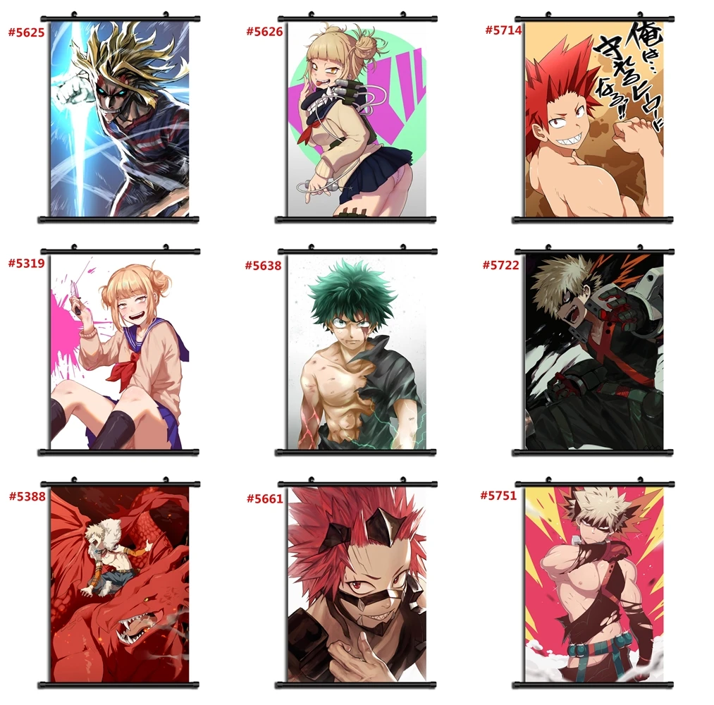 

boku no hero academia Anime manga wall Poster Scroll r