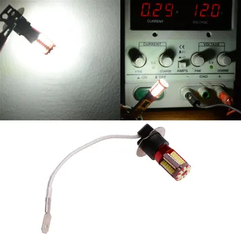 

New DC12V H3 3014-57 Car LED Side Light Bulbs Car Fog Lamp Canbus Error Free