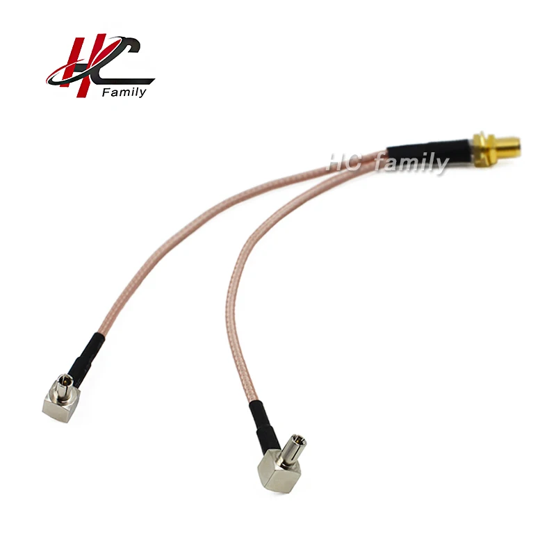 Антенна 3G/4G 15 см 0 5 футов разъем SMA типа Мама к TS9 сплиттер комбайнер RF коаксиальный