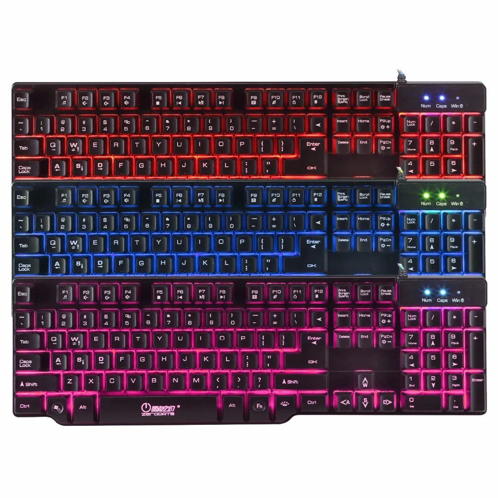 Mechanical Keyboard Gaming Wired Backlit Keyboard LED Backlight Keycap For Gamer Computer Laptop (3)