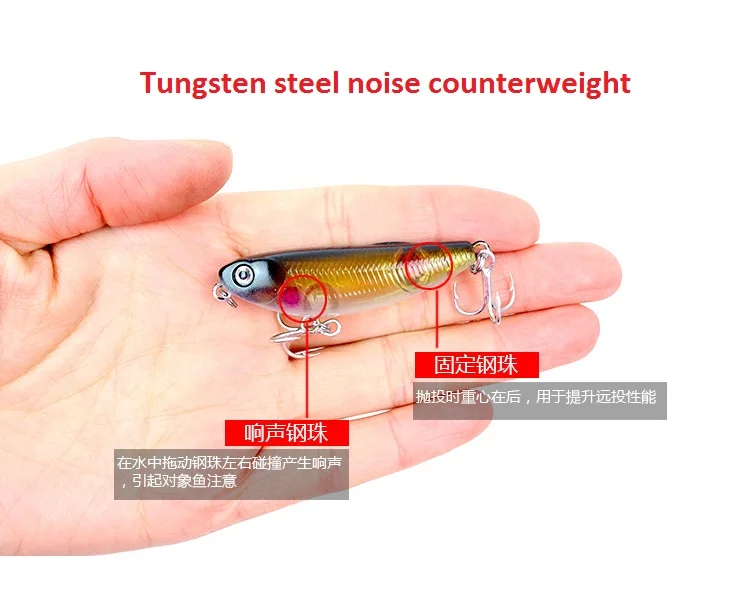 Рыболовные приманки Карандаш Поппер приманка бас 50мм5г рыболовные плавающие приманки Sammy пустые жесткие приманки