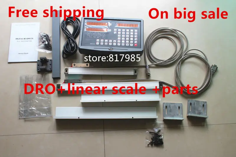 2 Axis Digital Readout For Milling Lathe Machine With Precision Linear Scale