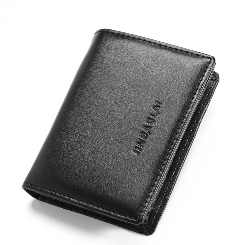 

2018 PU Leathe Men Wallets Business Card Holder Wallet with Coin Pocket Credit ID Card Case Holders Male Money Purses Men Male