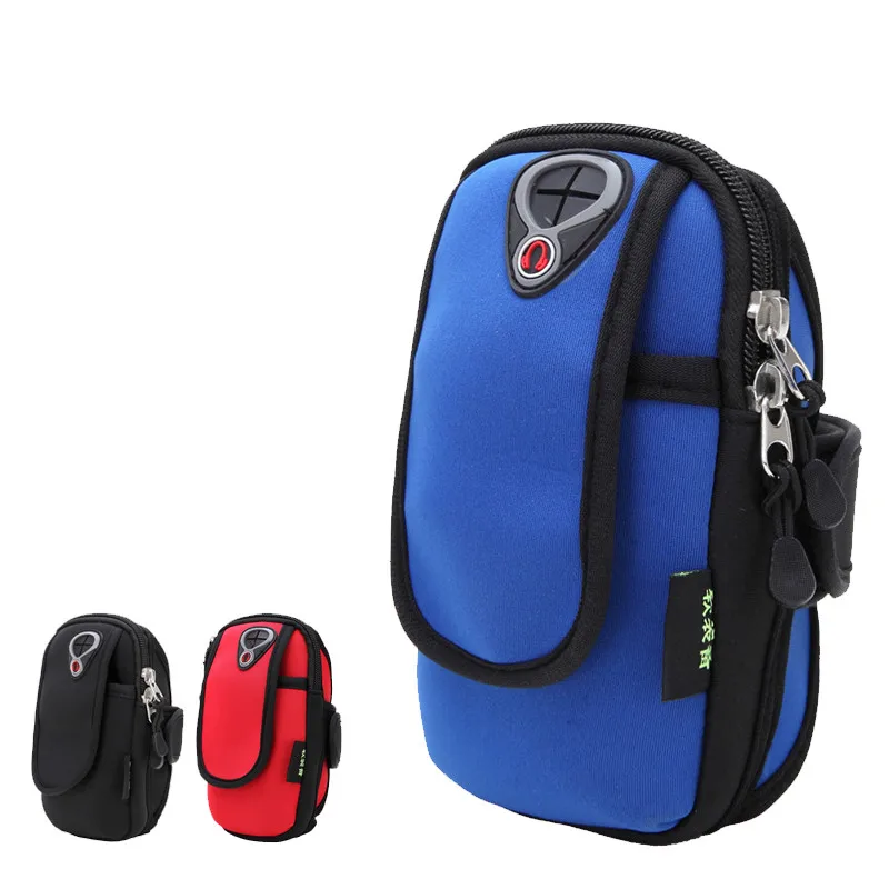 Koop Nieuwe Vrouwen Mannen Outdoor Sport Running Armband Bag Jogging Gym Fietsen Geld telefoon Arm Riem voor iPhone 5 5 S 6 6 S Plus S7