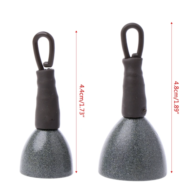 

OOTDTY 15g 30g Carp Fishing Back Lead Clip Sinkers Weights Fishing Accessories Tools