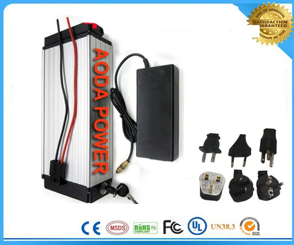 Perfect 48V 750W BBS02 8fun / Bafang mid crank drive motor ebike kit with electric bicycle battery 48v 20ah rear rack  battery 1