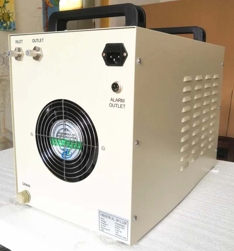 Лазерная гравировка машина чиллер CW3000 охладитель шпиндель для гравировочной машинки резервуар охлаждающей воды насосная лазерная резка