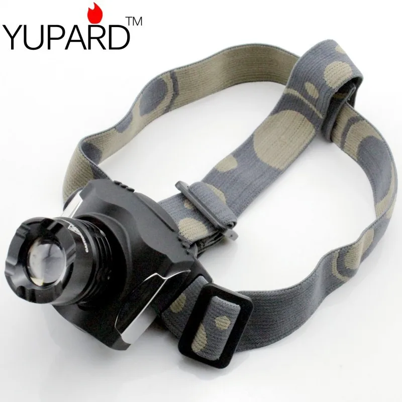 

YUPARD XM-L T6 LED Headlamp Coal Miner Zoom Focus LED Head Lamp Torch Light Outdoor battery+charger For Hunting Camping