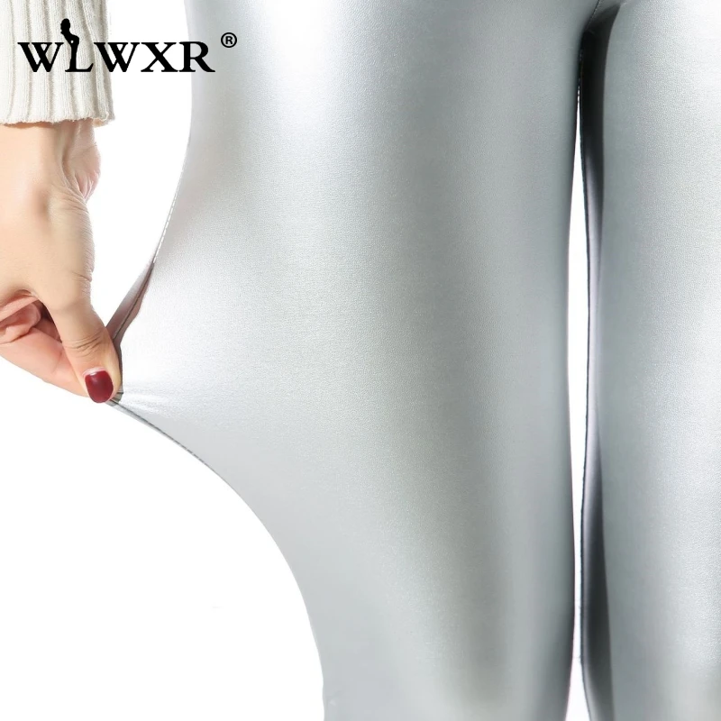 WLWXR панк брюки из искусственной кожи женские брюки эластичные Высокая талия Сексуальные облегающие брюки женские черные узкие брюки