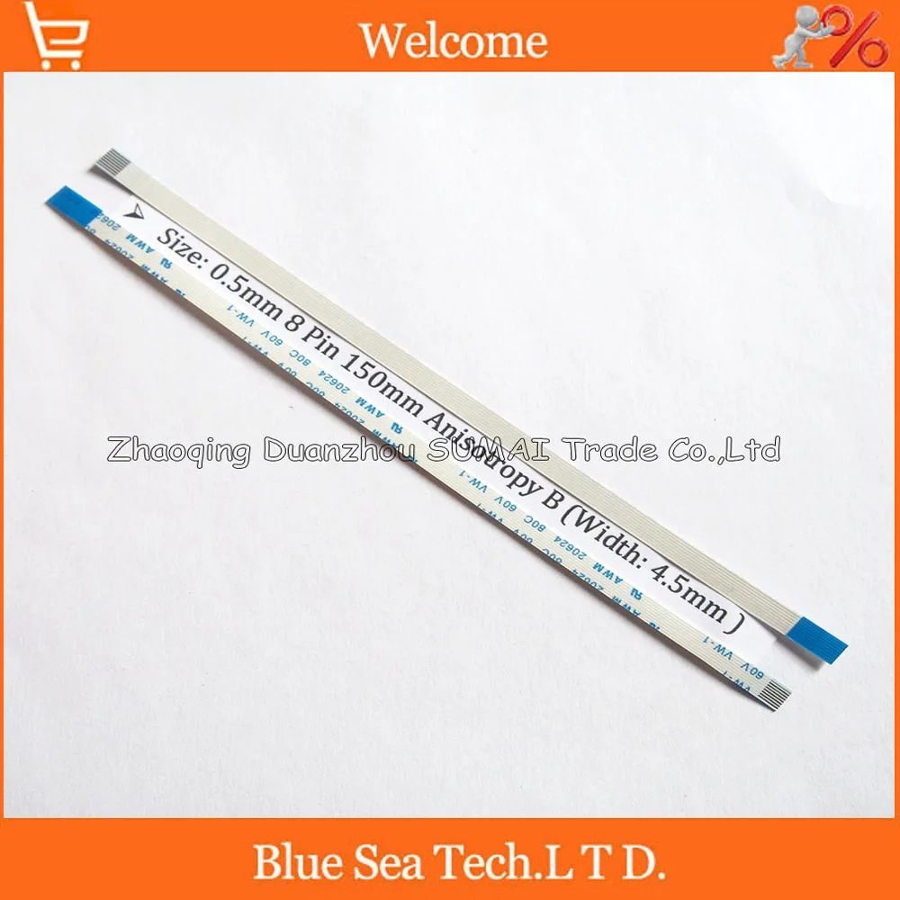 

FFC/FPC Flexible Flat Cable 0.5mm pitch 8 pin 150mm Isotropy A or Anisotropy B cable,20624.welcome custom-made Order.