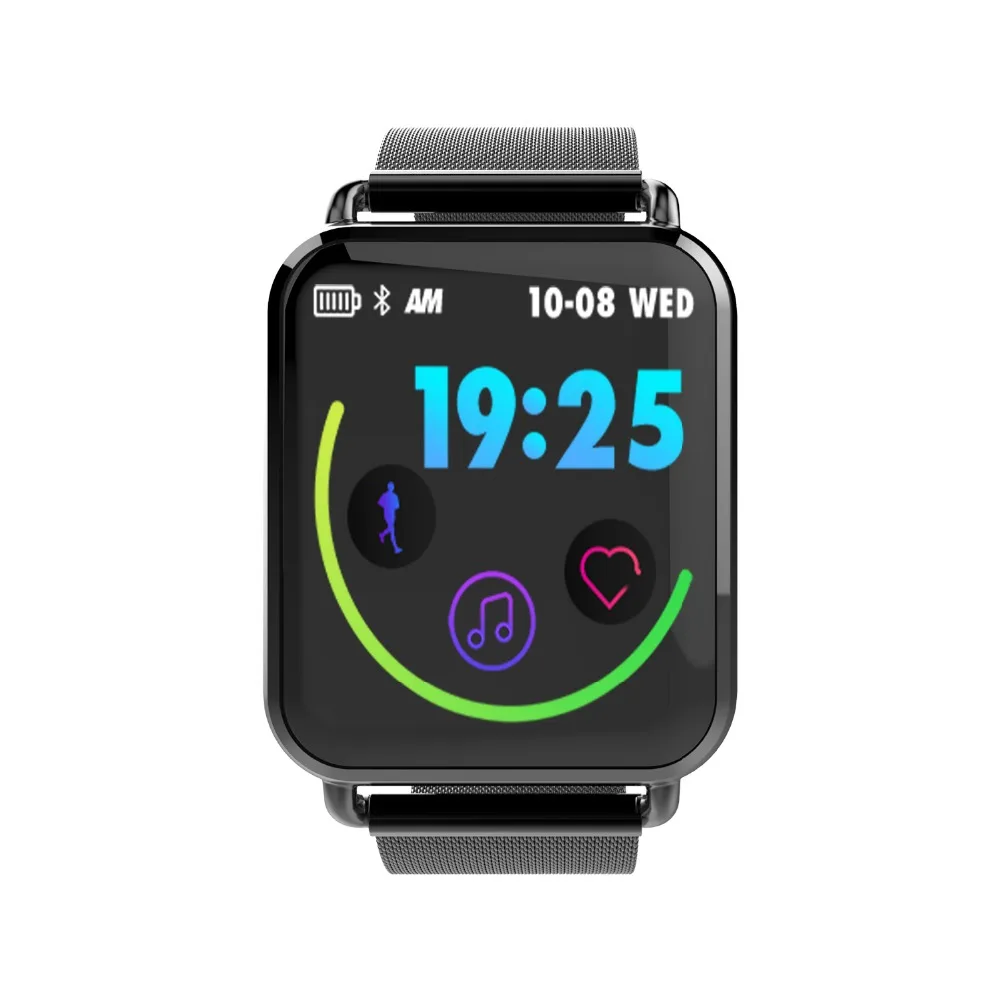 

Bluetooth Smart Watch OLED Color Screen Men Women Business Fashion Fitness Tracker Heart Smartwatch For Android iOS Steel