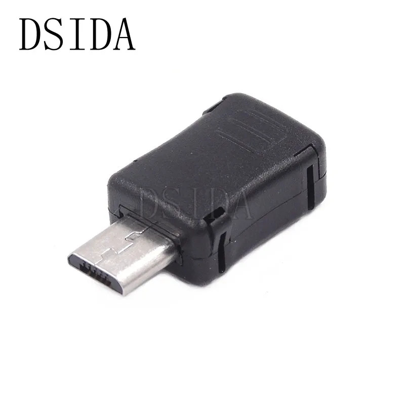 20 комплектов штекер Micro USB разъем 5Pin комплект штекерных соединителей с крышкой