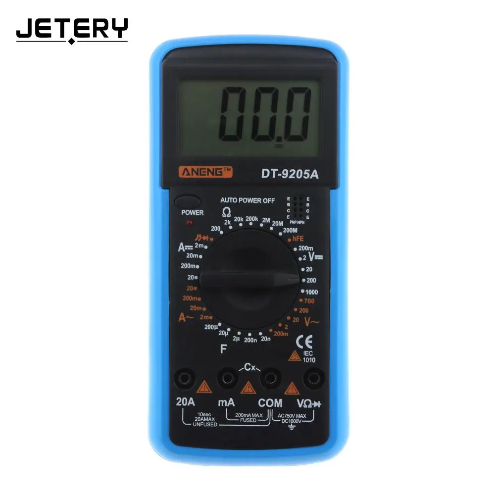 New High Performance Digital Multimeter Tester Multimeter DC/AC Blue