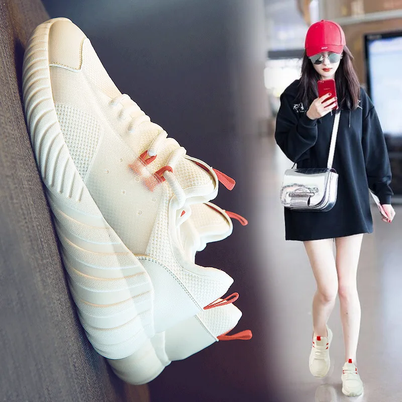 

Wheresroad Brand New Spring Summer Fashion Air Mesh Casual Shoes Woman Ladies Wedding Party Dress Fashion Women's Sneakers