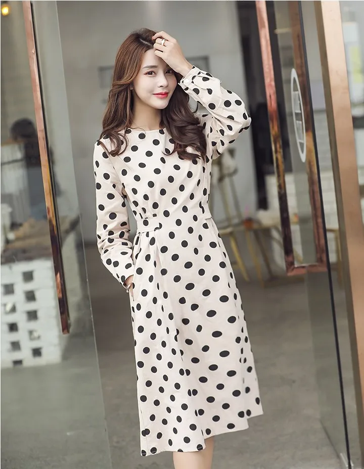 

2019 girls elegant new Dot design slim dresses women's fashion summer soft holiday beach dress elegant vestidos size XL M #A206