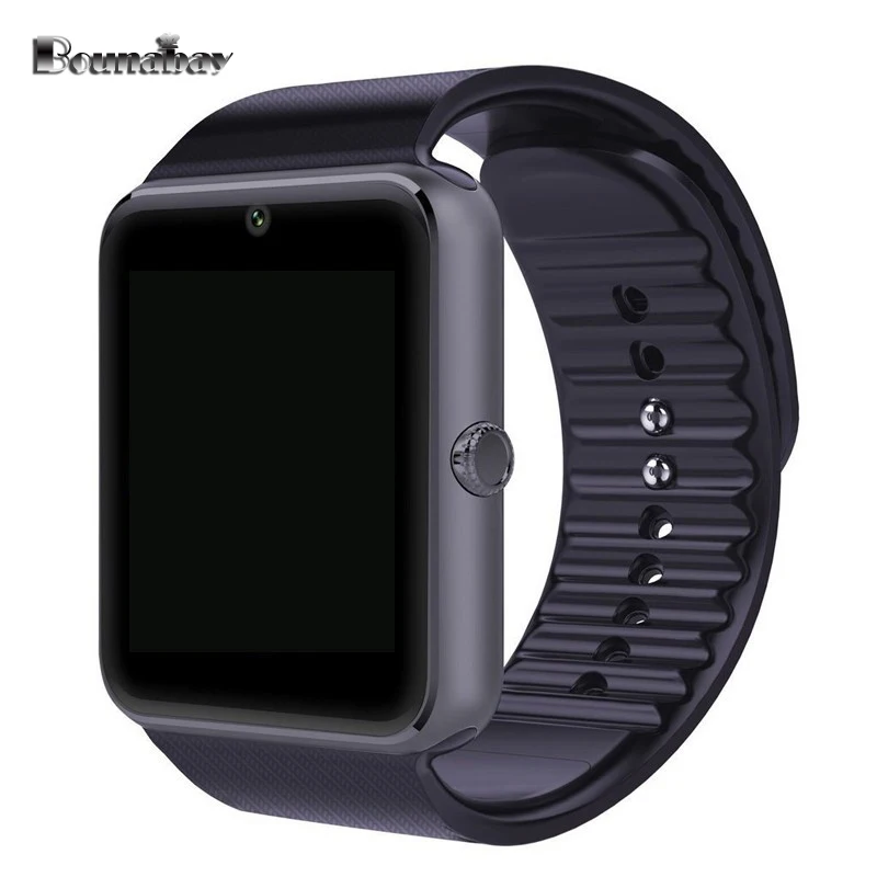 

BOUNABAY Multi-lingual Bluetooth touch watch for man sports watches Android ios phone men Clocks mens Analog 2G 32M clock