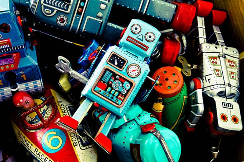 Классический Ретро Заводной Робот скучно игрушка механическим приводом цепь игрушка для детей подарок