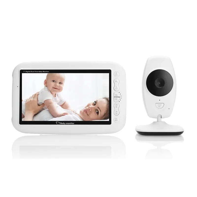 720P babyfoon met camera baba eletronica vigila bebes 7,0 дюймов ЖК ИК ночной Светильник видеодомофон колыбельные температурный монитор