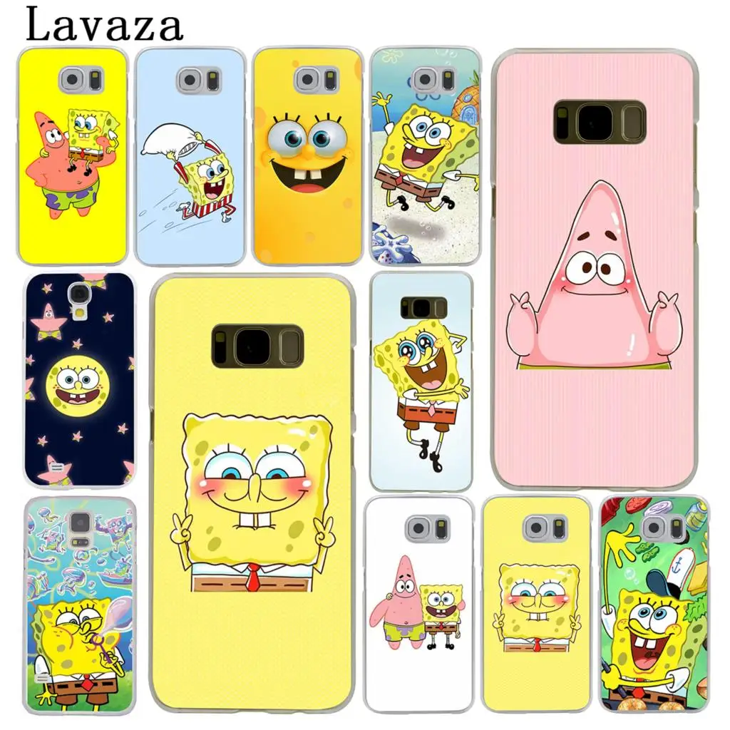 

Lavaza SpongeBob SquarePants Cute Hard Phone Case for Samsung Galaxy S6 S7 Edge S8 S9 S10 Plus S10e Cover