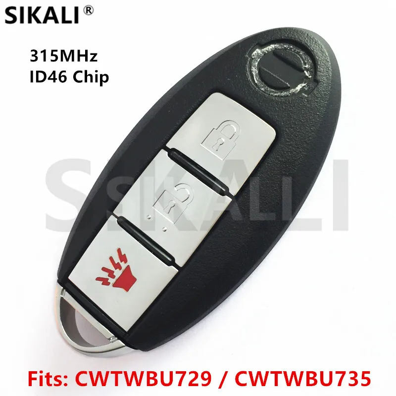 

SIKALI Car Smart Remote Key for Nissan Tiida Qashqai Altima Maxima Sentra Teana Xtrail FCC ID: CWTWBU729 or CWTWBU735