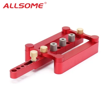 

ALLSOME Self Centering Dowelling Jig Metric Dowel 6/8/10mm Drilling Tools for Wood Working Woodworking Joinery Punch Locator