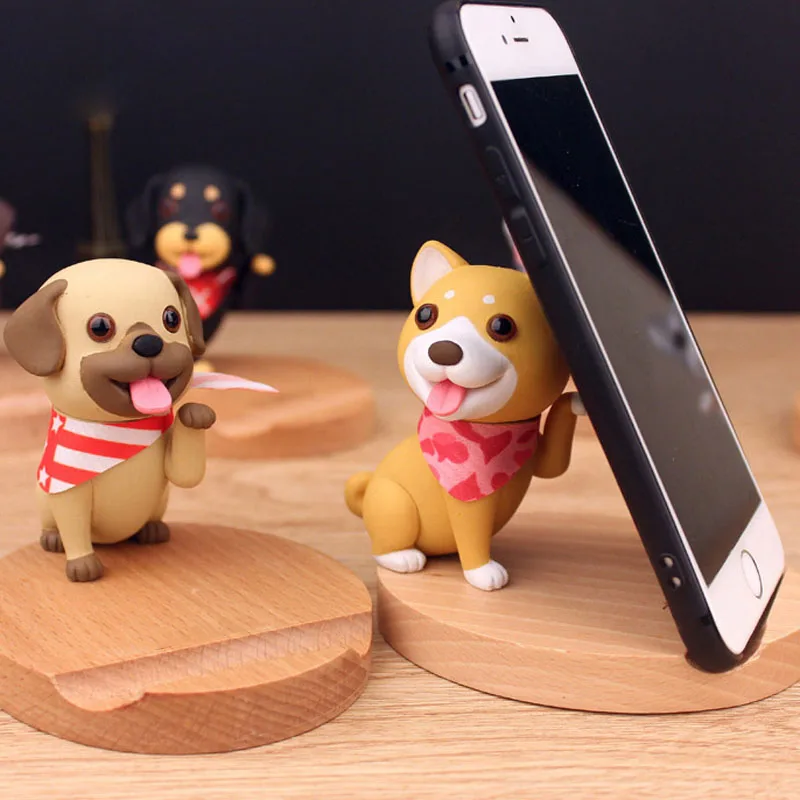 

Universal Phone Holder Stand Base mini dog Desktop Tablet Shelf Cute Cartoon Animal Holder Birthday Gift Mobile Phone Bracket