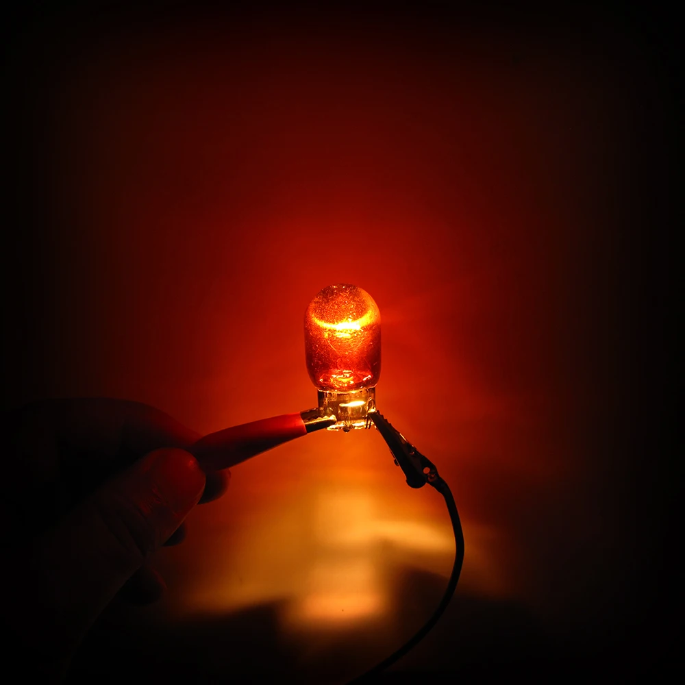 CROMO Ambra Indicatore Lampadina Lampada Luce DRITTO PIN di Ricambio Upgrade