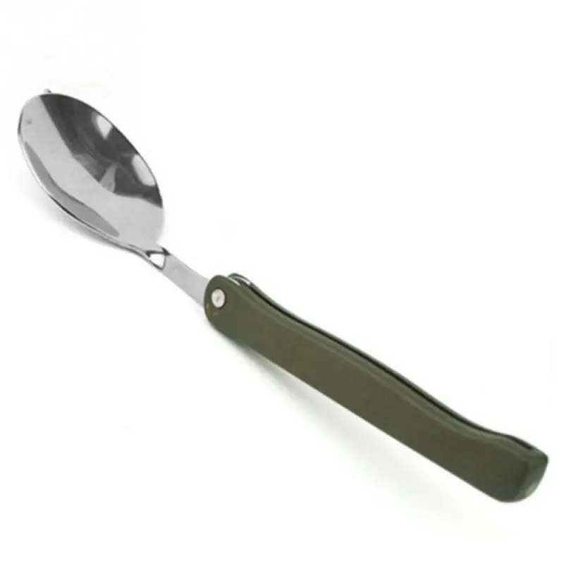 

New Outdoor Camping Cutlery Set Knife Spoon Fork Foldable Storage Portable Tableware