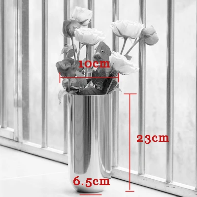 Скандинавский цветок круглая металлическая ваза простая ваза из нержавеющей стали ваза покрытая металлом ваза может поливать цветы