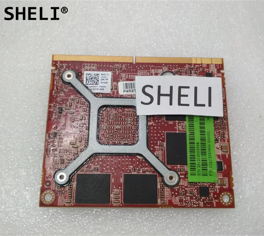 Видеокарта SHELI HD6770M HD 6770M M5950 216-0810001 DDR5 1GB MXM A VGA для D e L M4600 M5950 6700M CN-0P4R8T