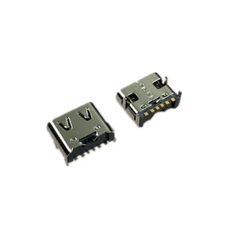 Free shipping 10pcs Micro USB 6pin type C Female Connector USB3.1 For