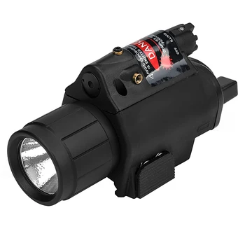 

Combo Green/Red Laser Sight and LED Flashlight with 20mm Picatinny Rail Mount for Glock 17 19 22 Hunting Rifle