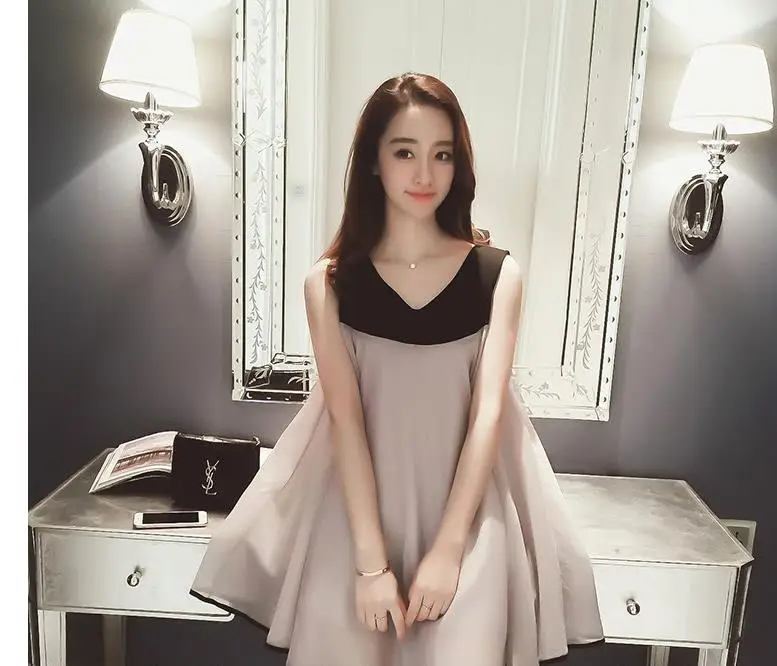 

New Fashion Maternity Organza Dress Pregnant Maternity Clothes Casual Nursing Sleeveless Plaid Pregnancy Clothes Casual
