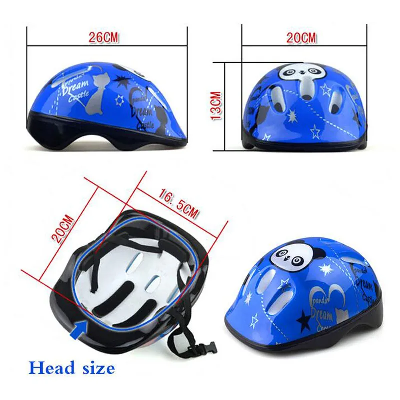 Детский защитный шлем с рисунком панды, защитный шлем для прогулок, детей, велосипеда, велоспорта, скутера, скейтборда, защитные шапки