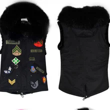 Черный меховой жилет в виде ракушки Женская весенняя одежда пальто, много цветов для выбора моды короткий жилет пальто и waiscoat