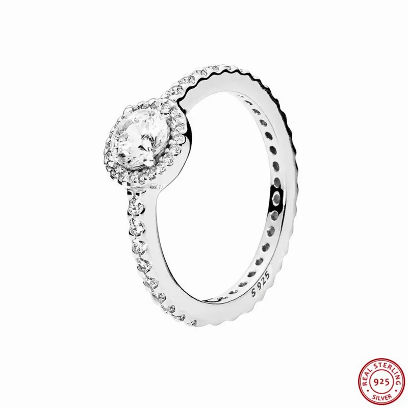 

Popular 925 Sterling Silver Classic Elegance Rings for Women Jewelry Feature Large Vintage-cut CZ & Multiple Sparkling CZ FLR057