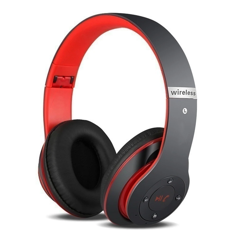 

New S6 Bluetooth Headphones Wireless Stereo Headsets earbuds with Mic /TF Card Shocking Strong Bass