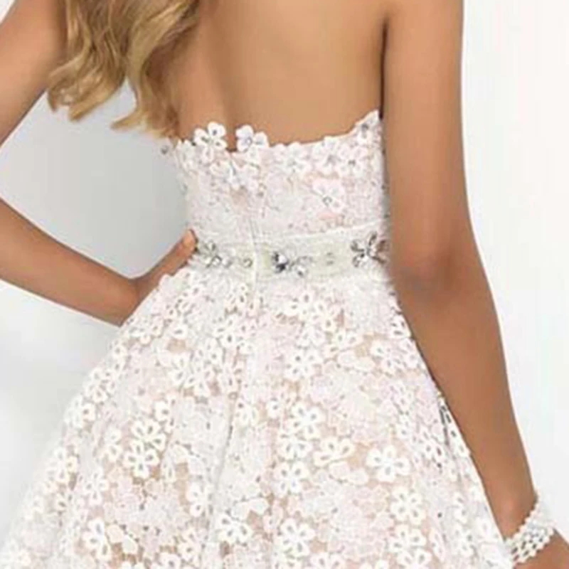 

2019 Women Sexy Short Dress Party Dress Evening Flower Sleeveless Ladies Dresses Summer White Dress 2019 Gift bayan elbise