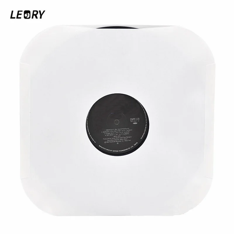 LEORY 20pcs 12 дюймовая Антистатическая белая внутренняя сумка LP виниловая запись для