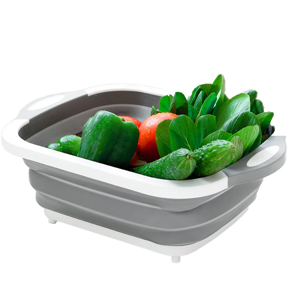 

Folding Portable Fruit Vegetable Strainers Basin Dish Home Collapsible Kitchen Tools Draining Basket Sink Foldable Washing