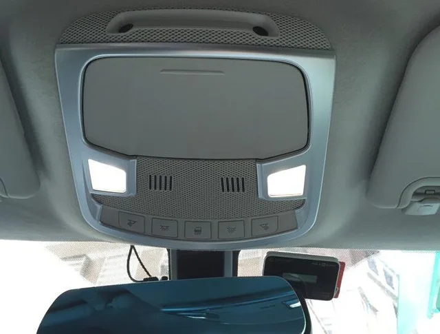 

ABS Matte for Ford Everest 2016 2017 Car front reading Lampshade read light panel Cover Trim car accessories styling 1pcs