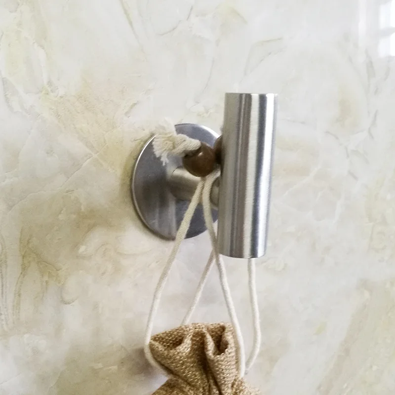 

Free Nail 304 Stainless Steel Robe Hook Wall Mount Towel Hook Hanger Tissue Roll Door Hanger Hook for Toilet Kitchen Bathroom