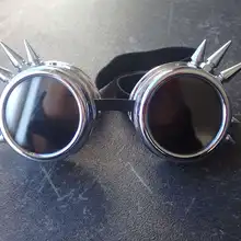 Safurance Модные Серебряные очки Spikey Burning Man костюм косплей готический панк защитные очки