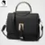 Estilo coreano mujeres retro de cuero bolso sólido de la aleta señora simple bolsa de mensajero portátil bolso Bolsos Mujer