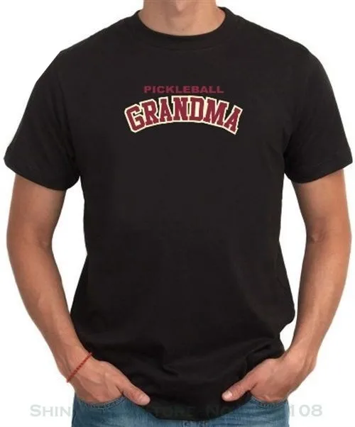 Game Shirt Pickleball Grandma T-shirt Short Sleeve O-Neck Tops Tee shirt 100%Cotton Men's Tshirts | Мужская одежда