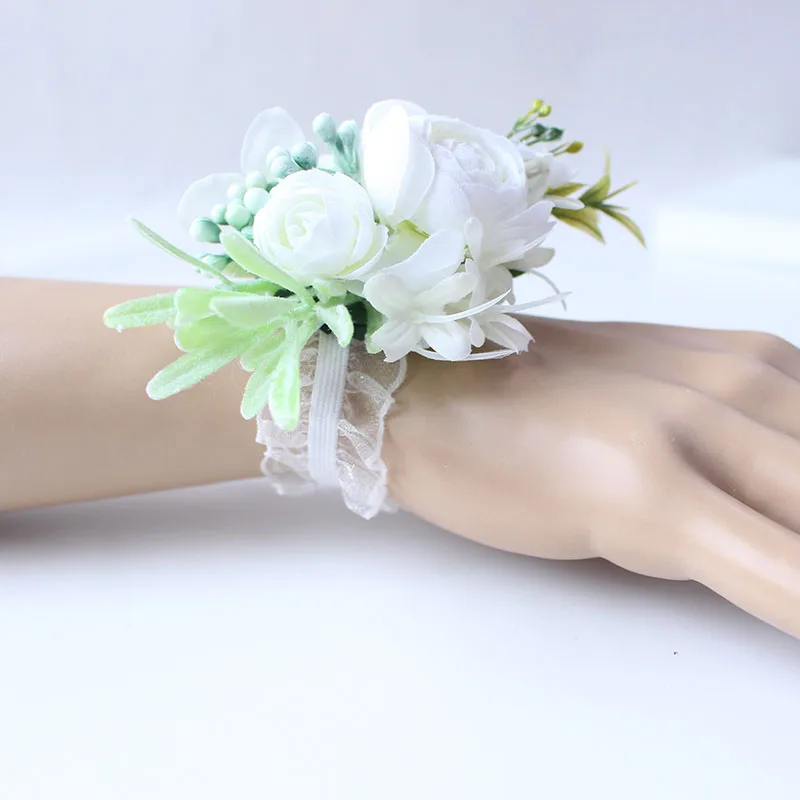 wrist flower bridesmaid wedding wrist corsage (4)