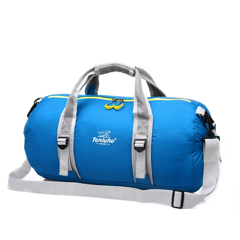 Tanluhu Waterproof Foldable Gym Bag Fitness Sport Bag Outdoor Training